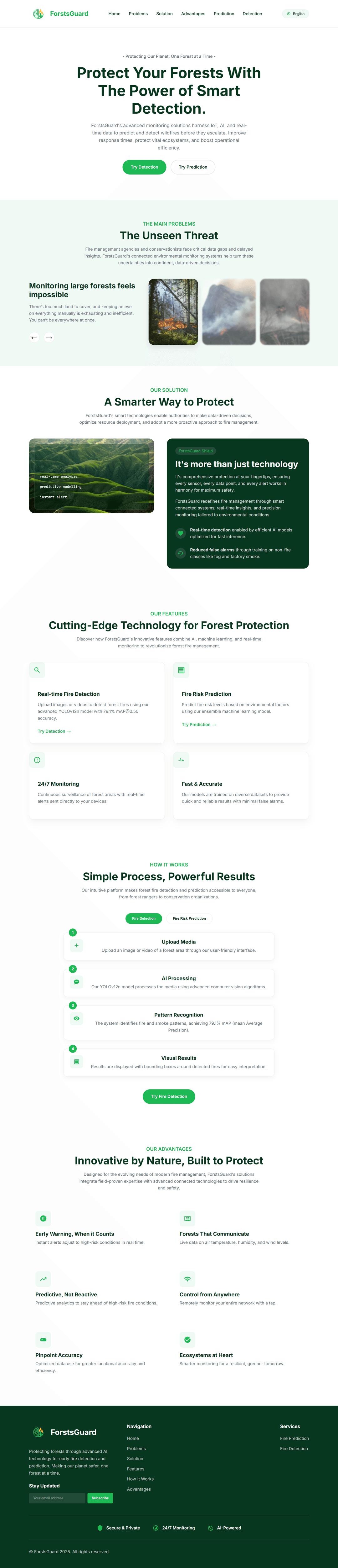 ForstsGuard: AI-Powered Forest Fire Prediction & Detection